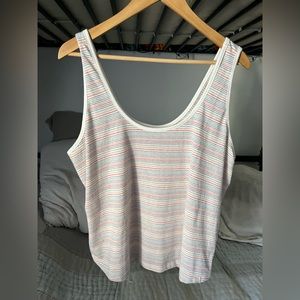 Marine Layer Re-Spun Rainbow Tank, never worn size XL!